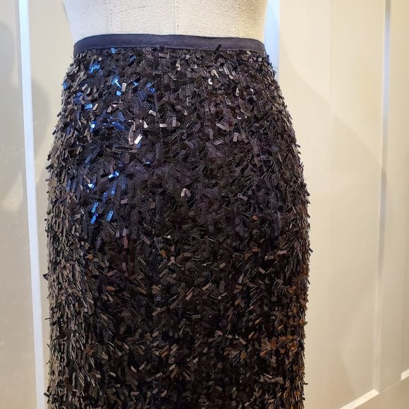 NWT Ann Taylor Sequin Formal Mini Skirt Small 4 - Picture 5 of 13